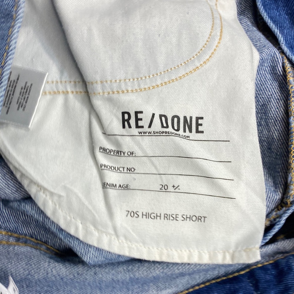 Re/Done 70’s High Rise Shorts [1297] - Picture 9 of 11